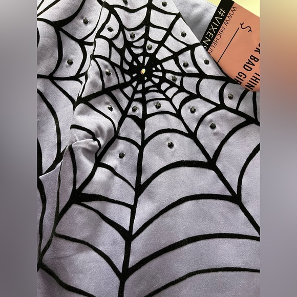 Vixen by Micheline Pitt Widow Spider Web Dress in Periwinkle - Picture 5 of 8